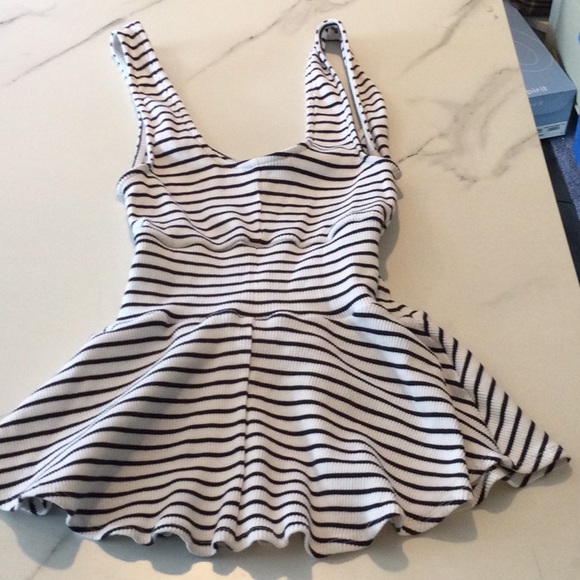 Express black and white corset top, XS - Picture 4 of 4